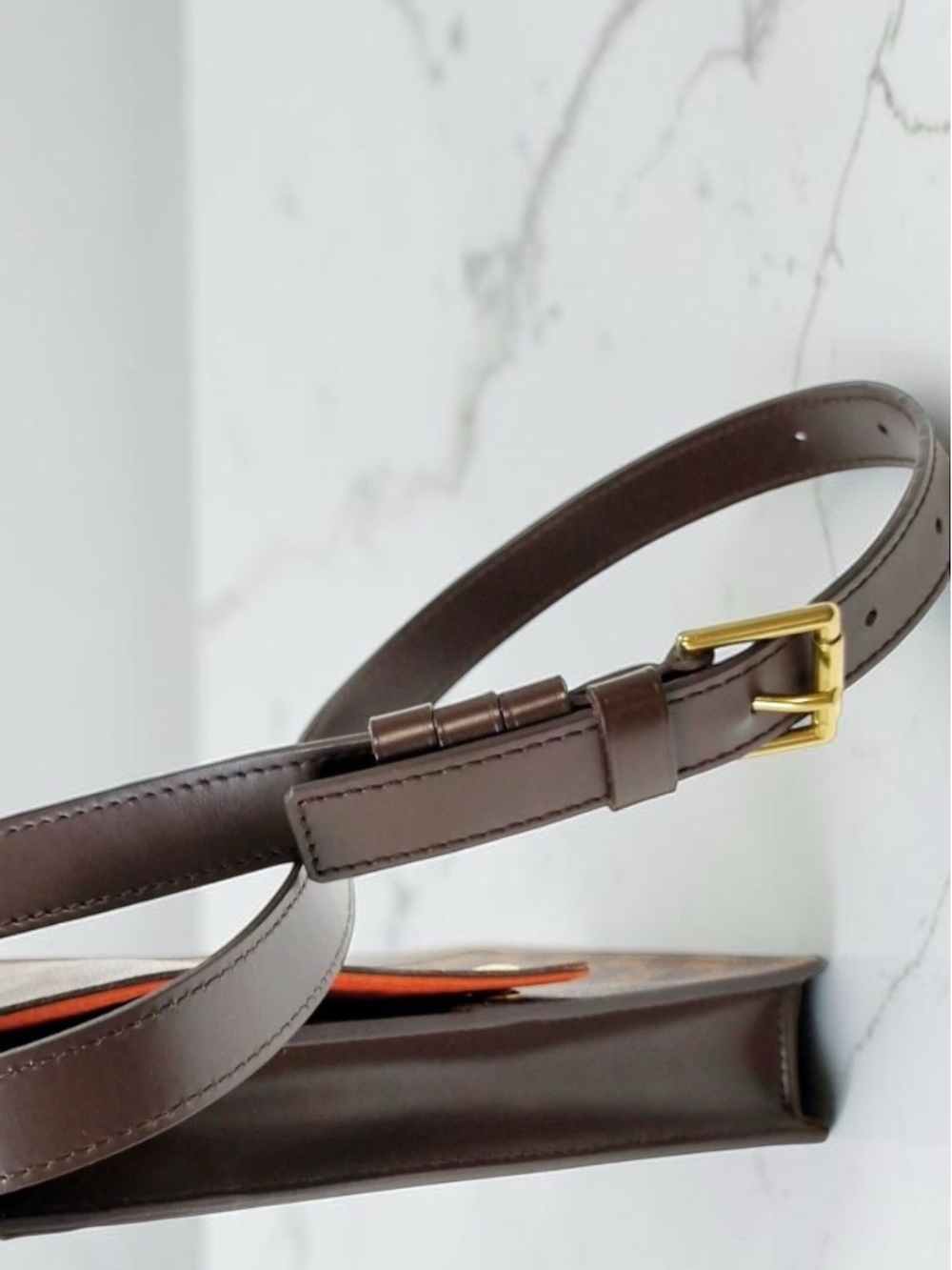 Louis Vuitton Damier Ebene Pochette Mathilda Crossbody Shoulder Bag - Picture 9 of 12